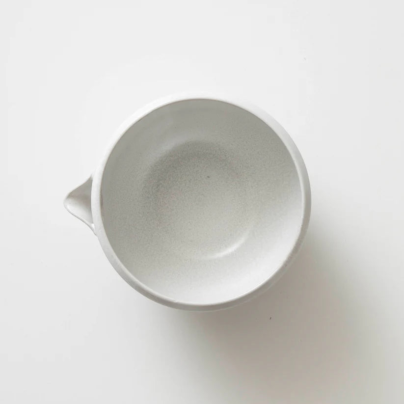 Origami Katakuchi Matcha Bowl - Kinu White