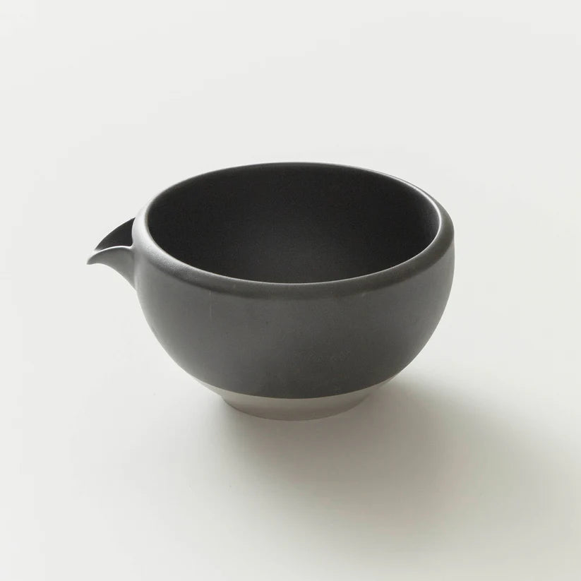 Origami Katakuchi Matcha Bowl - Sumi Black