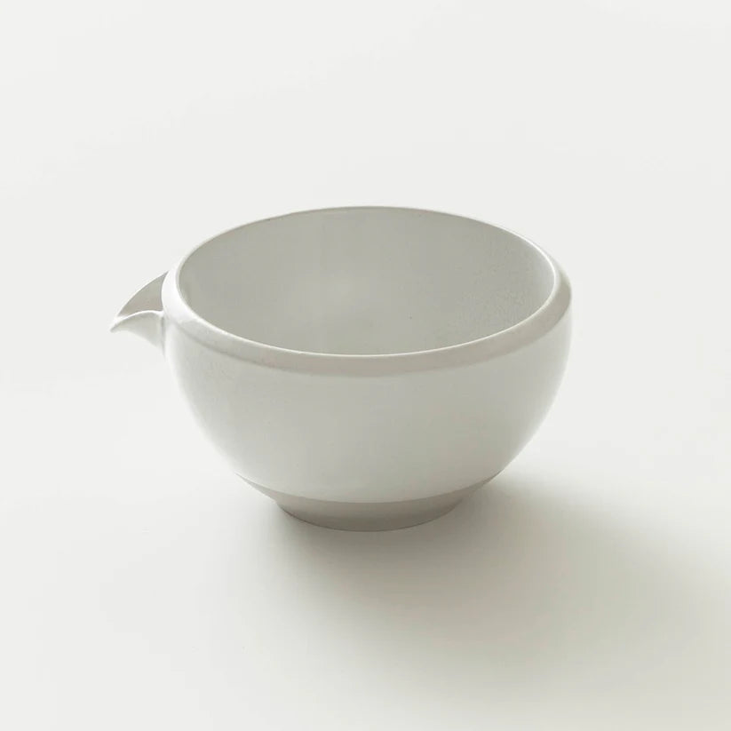 Origami Katakuchi Matcha Bowl - Kinu White