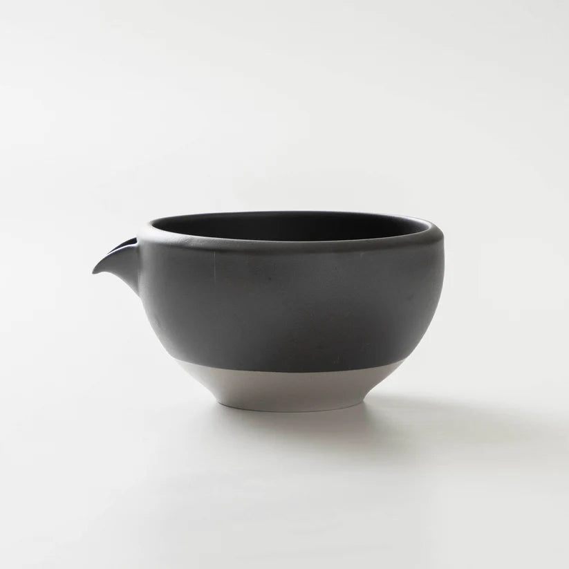 Origami Katakuchi Matcha Bowl - Sumi Black